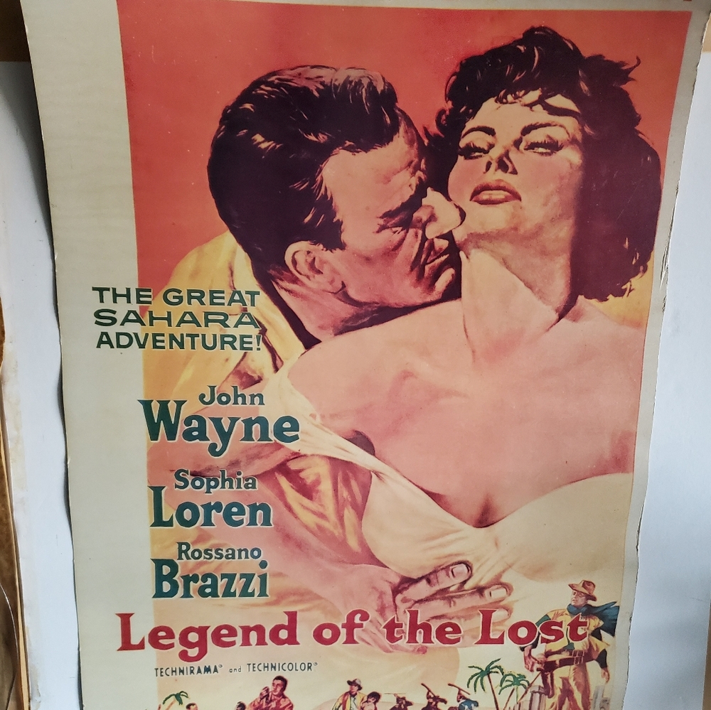 🆓 SHIP Legend of the Lost original movie poster